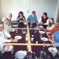 von linkst: Halima Krausen, Jo Kindscher, Amatulla, Ingrid und Mehdi Razvi, Ingeburg Dietz, Ragnhilt Kindscher, Barthold Busse, Katrin Fischer-Binder, Thera Rahula, Sami Inci, Murat Korkmaz, Regina Kruczinna